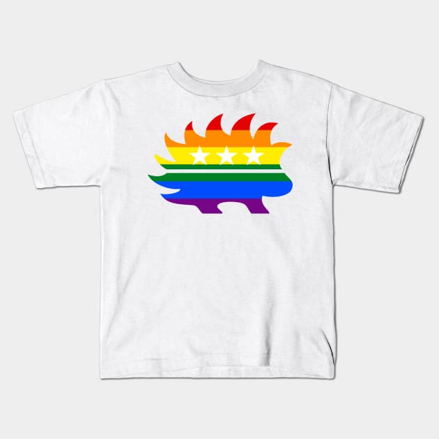 LGBT Libertarian Porcupine Kids T-Shirt by The Libertarian Frontier 